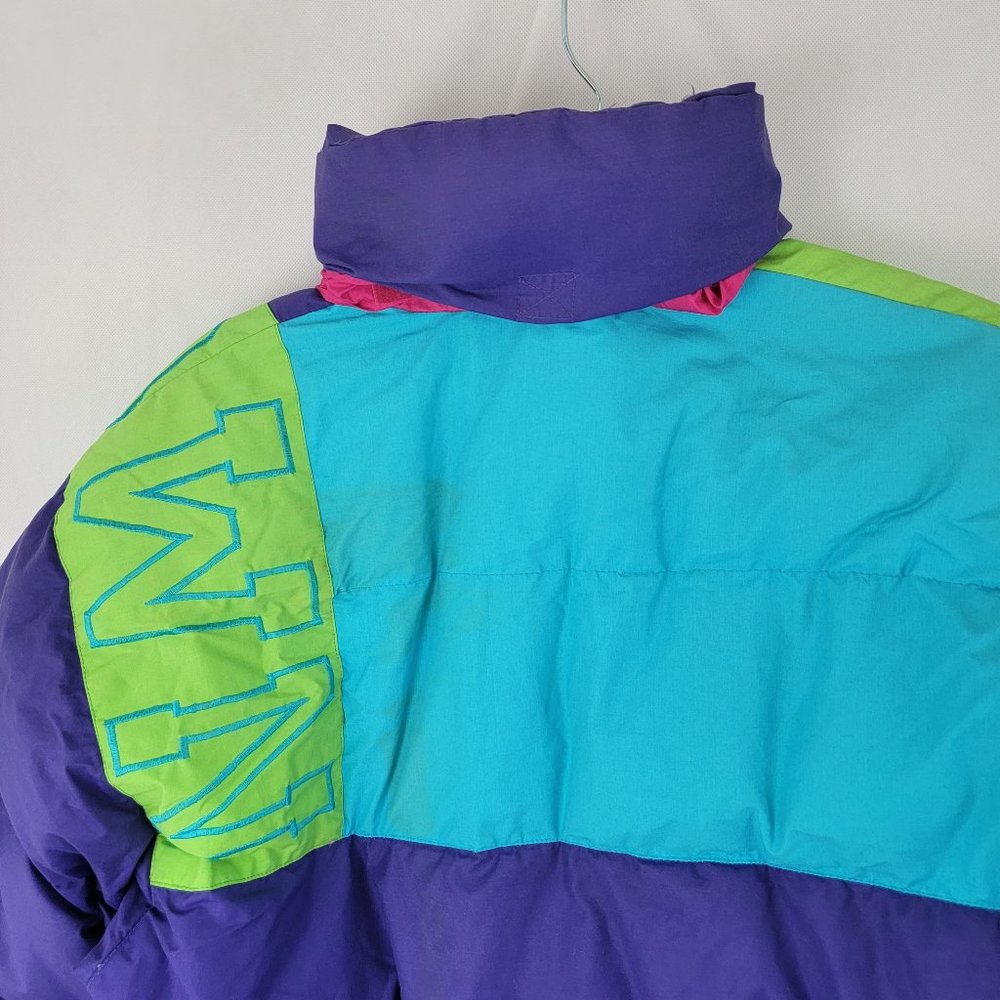 Brambilla Puffer Jacket 90s Color Block - image 6